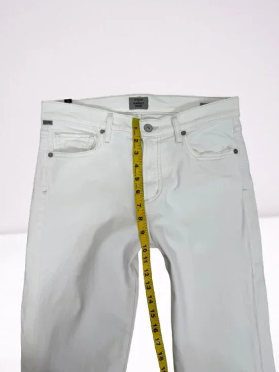 Citizen of Humanity Mid Rise Emannuelle Slim Boot Stretch Jeans Size 28x33 White - Picture 11 of 13